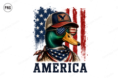 4th of July Mallard Duck Patriotic PNG Product Image 2