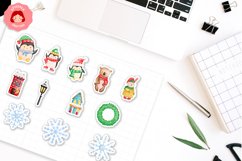 Christmas Animal Printable Sticker Sheet | Christmas Sticker Product Image 2