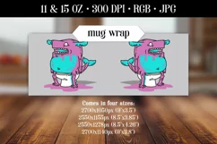 Funny Sublimation Mug Design: Gawky Whale on a Toilet Product Image 2