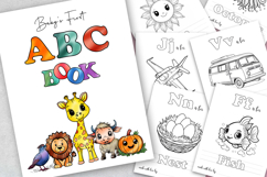 ABC Alphabet Baby Shower Coloring Book Product Image 2
