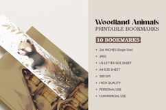 Woodland Animals Printable Bookmaks Product Image 2