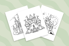 Princess Castle Coloring Pages for Kids Product Image 2