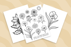 Bold and Easy Flower Coloring Pages Product Image 2
