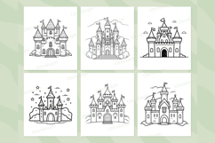 Princess Castle Coloring Pages for Kids Product Image 3