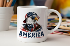 4th of July Eagle Shirt Clipart Product Image 3