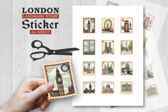 London Travel Landmark Stamp Stickers Product Image 3