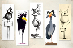 Whimsical Stupid Birds Bookmark Design Product Image 3
