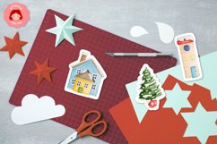 Christmas Winter House Sticker Sheet | Christmas Ornament Product Image 3