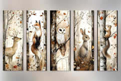 Woodland Animals Printable Bookmaks Product Image 3