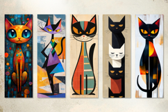 Whimsical Cat Printable Bookmark Bundle Product Image 3