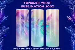 Tumbler Wrap Sublimation Design with Mystic Botanical Glow Product Image 1