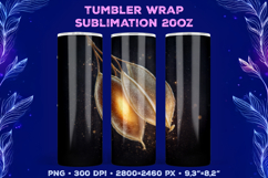 Tumbler Wrap Sublimation Design with Mystic Botanical Glow Product Image 1