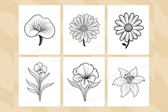 Bold and Easy Flower Coloring Pages Product Image 4