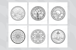Stained Glass Coloring Pages for Kids Product Image 4