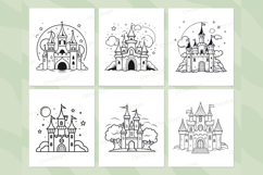 Princess Castle Coloring Pages for Kids Product Image 4