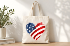 USA Flag Heart Clipart, 4th of July PNG Product Image 4