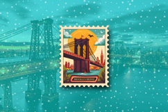 USA Travel Landmark Stamp Stickers Product Image 4