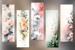 Floral Printable Bookmark Design Product Image 4