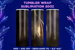 Tumbler Wrap Sublimation Design with Mystic Botanical Glow Product Image 1