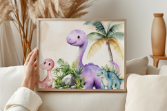Watercolor Dinosaur Clipart Bundle Product Image 5