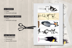 Whimsical Stupid Birds Bookmark Design Product Image 5