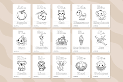 ABC Alphabet Baby Shower Coloring Book Product Image 5