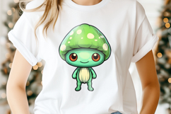 Cute Kawaii Mushroom Clipart Bundle Product Image 5