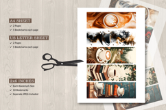 10 x Watercolor Coffee Bookmark Printable for Book Lover Product Image 5