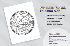 Stained Glass Coloring Pages for Kids Product Image 6