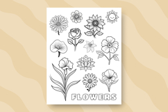 Bold and Easy Flower Coloring Pages Product Image 6
