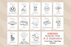 ABC Alphabet Baby Shower Coloring Book Product Image 6