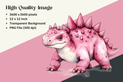 Watercolor Dinosaur Clipart Bundle Product Image 7