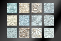 3D Flower Seamless Pattern Backgrounds Product Image 2