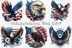 Independence Day USA Clipart, 15 png Product Image 1