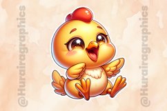 Hen|Printable Animal Sticker Product Image 2