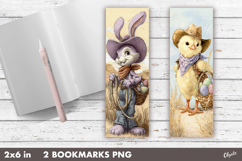 Western, Cowboy Easter, Easter Bookmark Sublimation Product Image 1