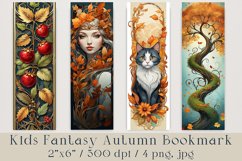 Kids Fantasy Bookmarks Set, 4 png, jpg files Product Image 1