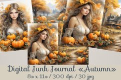 Printable Paper "Junk Journal Autumn"-30 jpg Product Image 1