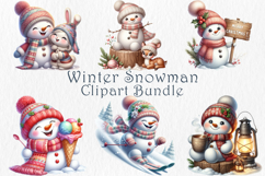 Snowman Clipart Bundle. 30 png Product Image 1