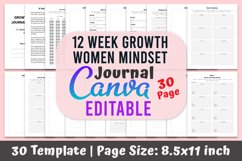 12 Week Growth Women Mindset Journal Product Image 1