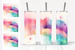 Glitter Tumbler Sublimation. Watercolor Tumbler Designs 20oz Product Image 2