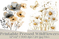 Pressed Wildflowers Printable - 20 JPG Product Image 1