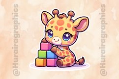 Girraffe|Printable Animal Sticker Product Image 2