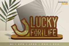 St. Patrick's Lucky for Life, 3D Rattan Motif Lasercut Product Image 1