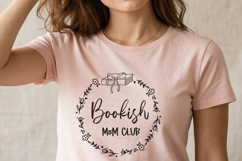 Bookish Mom Club SVG Book Lover Mom Design Product Image 3