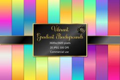 Vibrant gradients | Backgrounds | Digital paper | 20 JPG Product Image 1