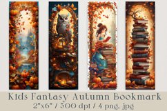 Fantasy Kids Autumn Bookmarks, 4 png, jpg Product Image 1