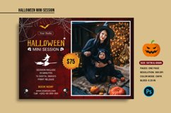 Halloween Mini Session Template, Adobe Photoshop Template Product Image 1