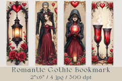 Romantic Gothic Bookmark, 4 jpg Product Image 1