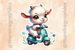 Goat|Printable Animal Sticker Product Image 2